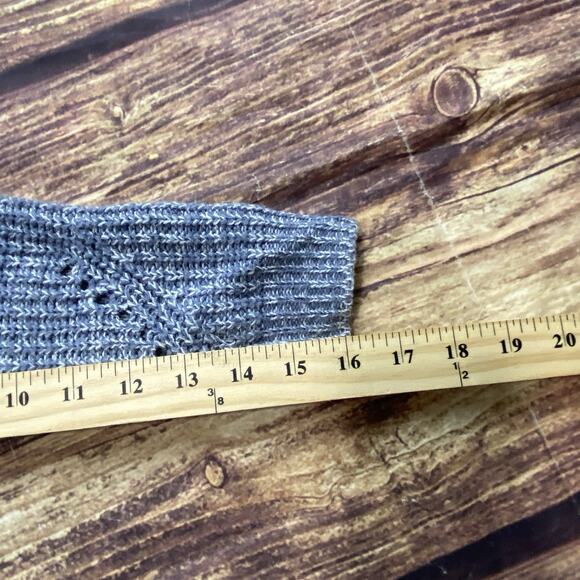 Hippie Rose Womens Sweater Small Light Blue Knit Pullover Open Back - Picture 5 of 7